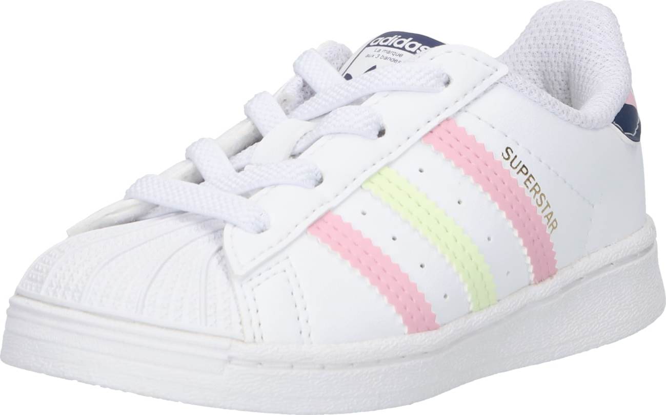 ADIDAS ORIGINALS Tenisky 'Superstar' bílá / pink / oranžová