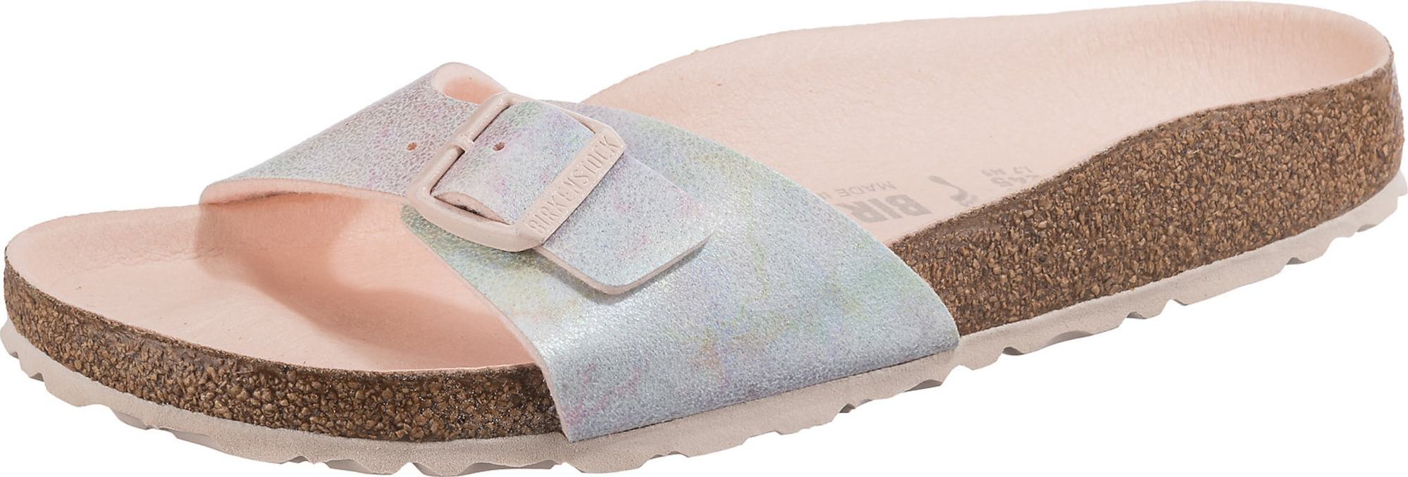 BIRKENSTOCK Pantofle 'Madrid' růžová / stříbrná