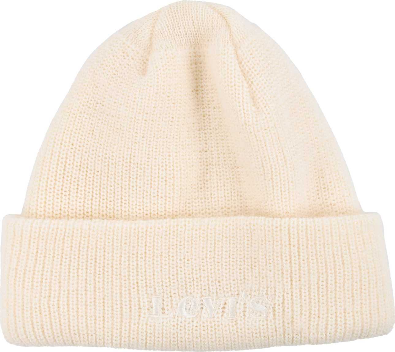 LEVI'S Čepice 'Women's Lofty Beanie OV' krémová