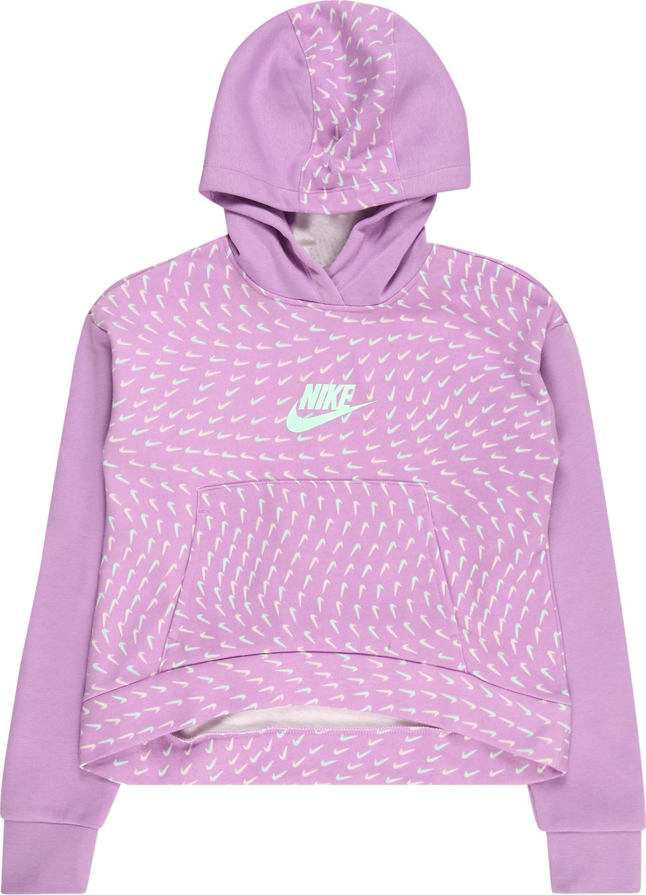 Nike Sportswear Mikina světle fialová / aqua modrá