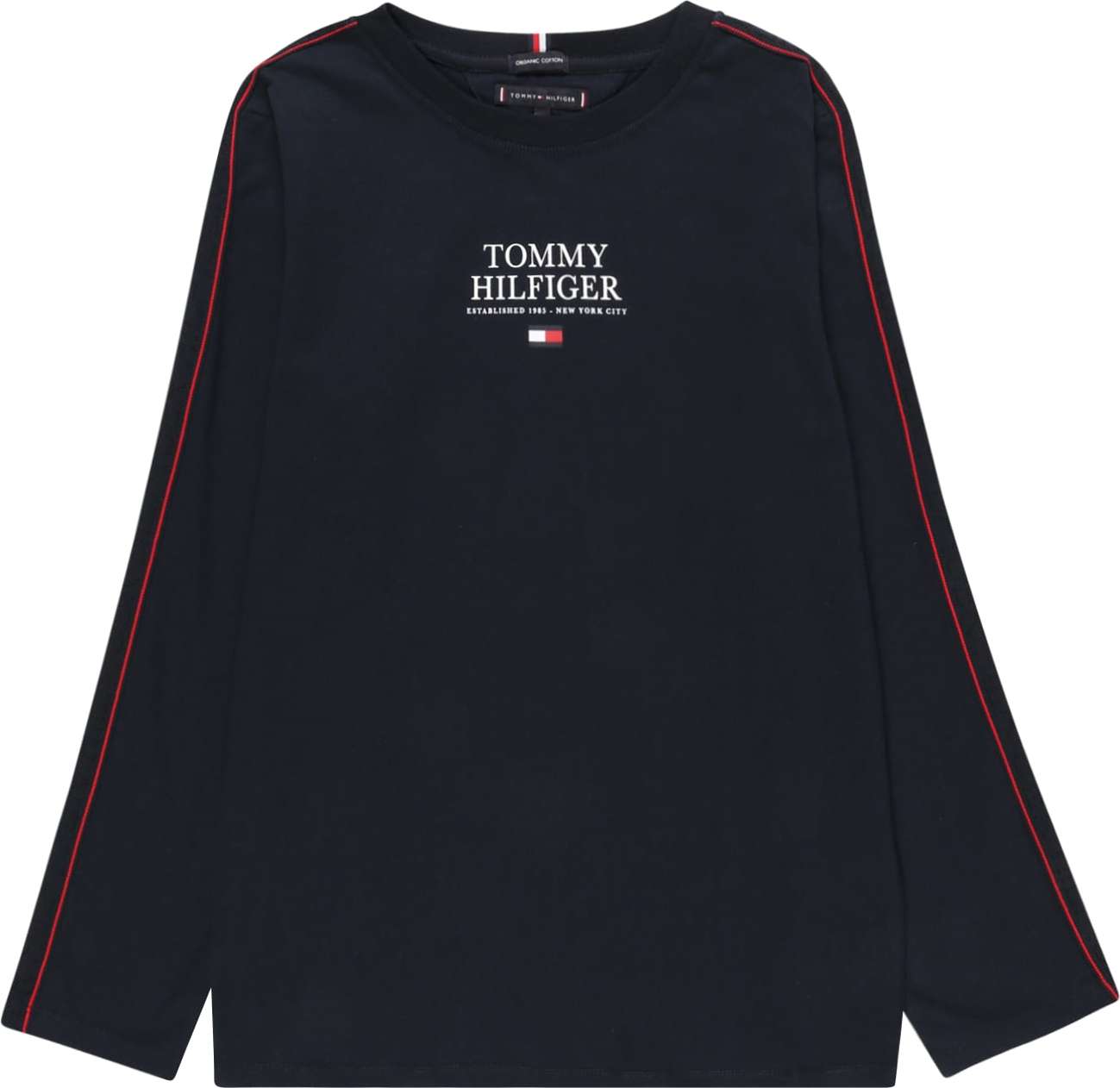 TOMMY HILFIGER Tričko tmavě modrá / bílá / červená