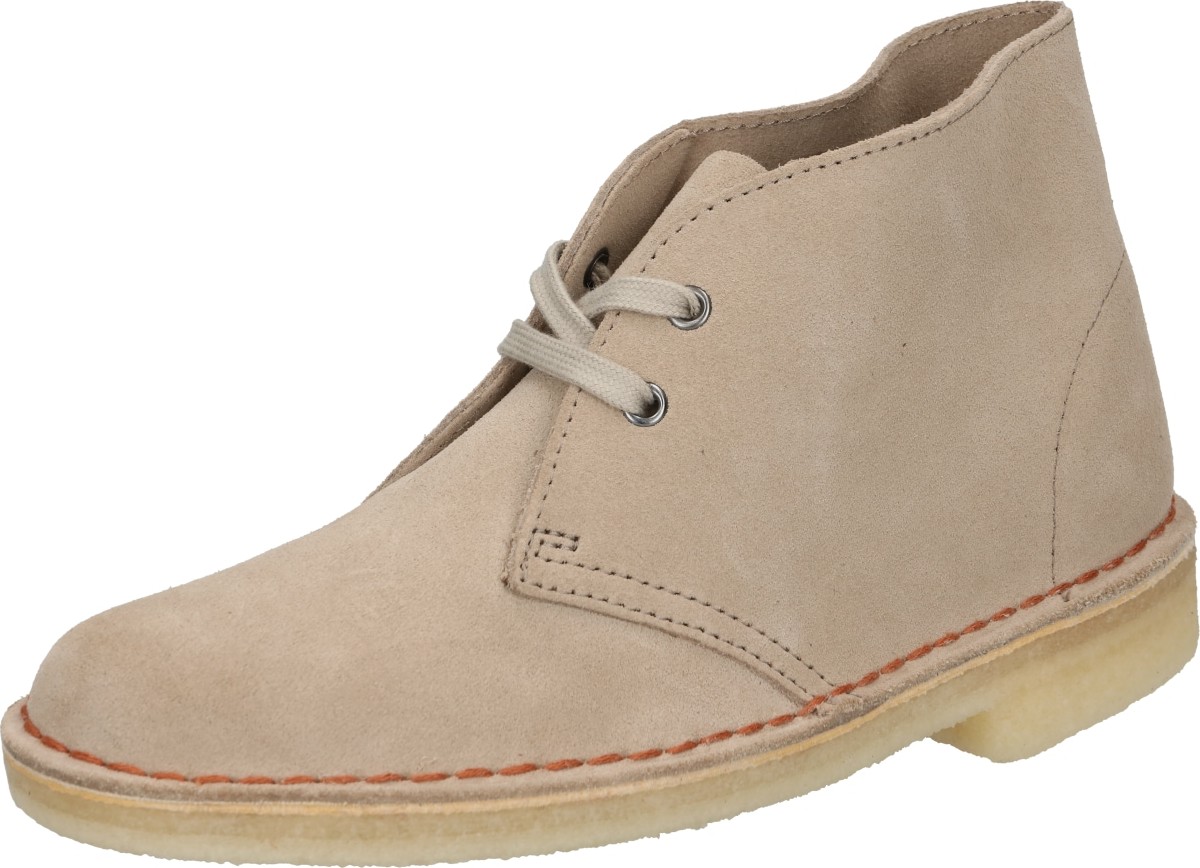 Clarks Originals Šněrovací kozačky 'Desert' světle béžová