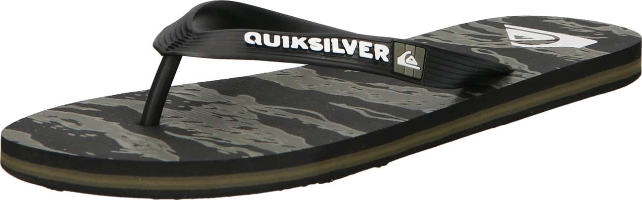 QUIKSILVER Žabky 'MOLOKAI' černá / bílá