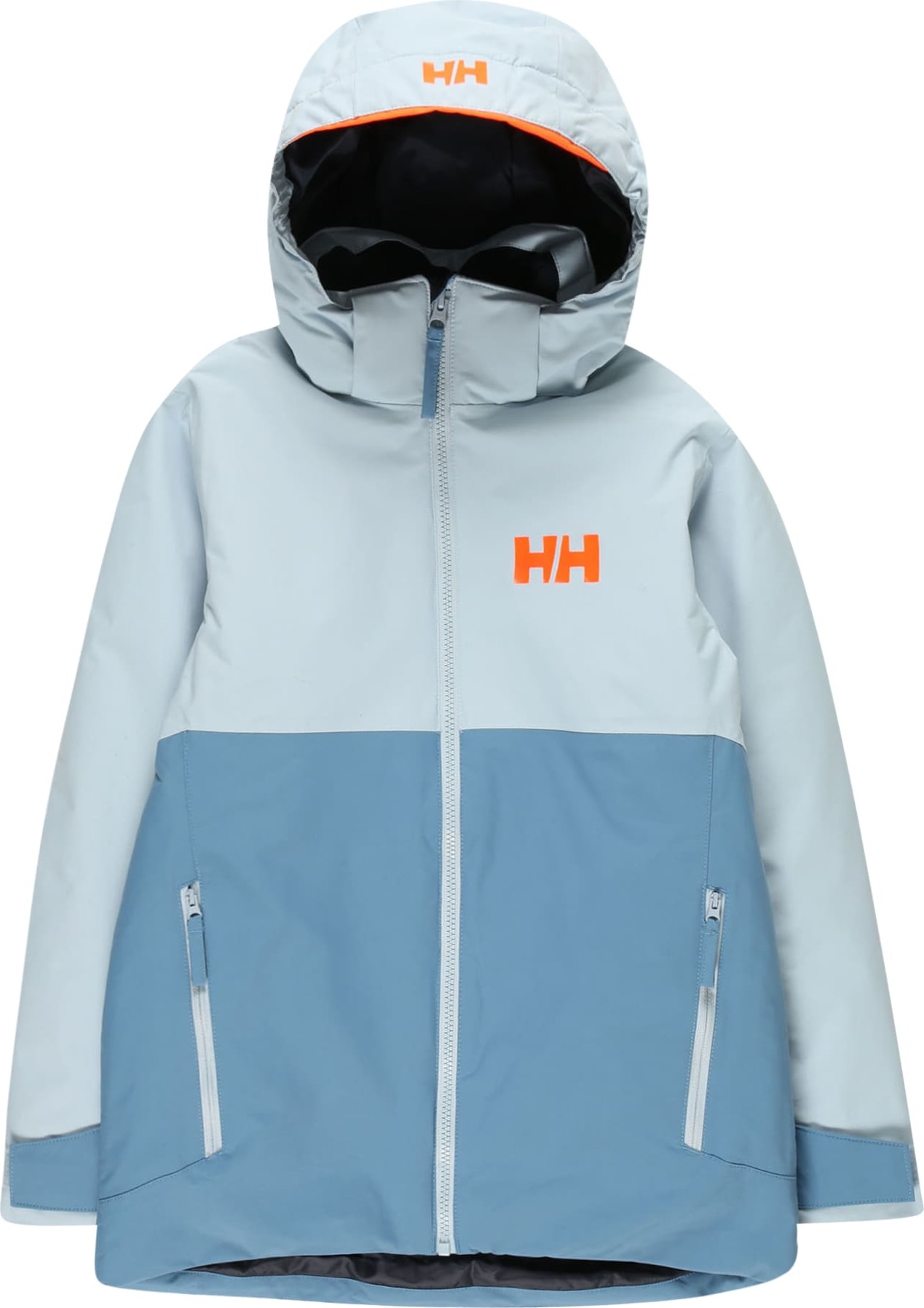 HELLY HANSEN Sportovní bunda 'TRAVERSE' kouřově modrá / azurová / tmavě oranžová