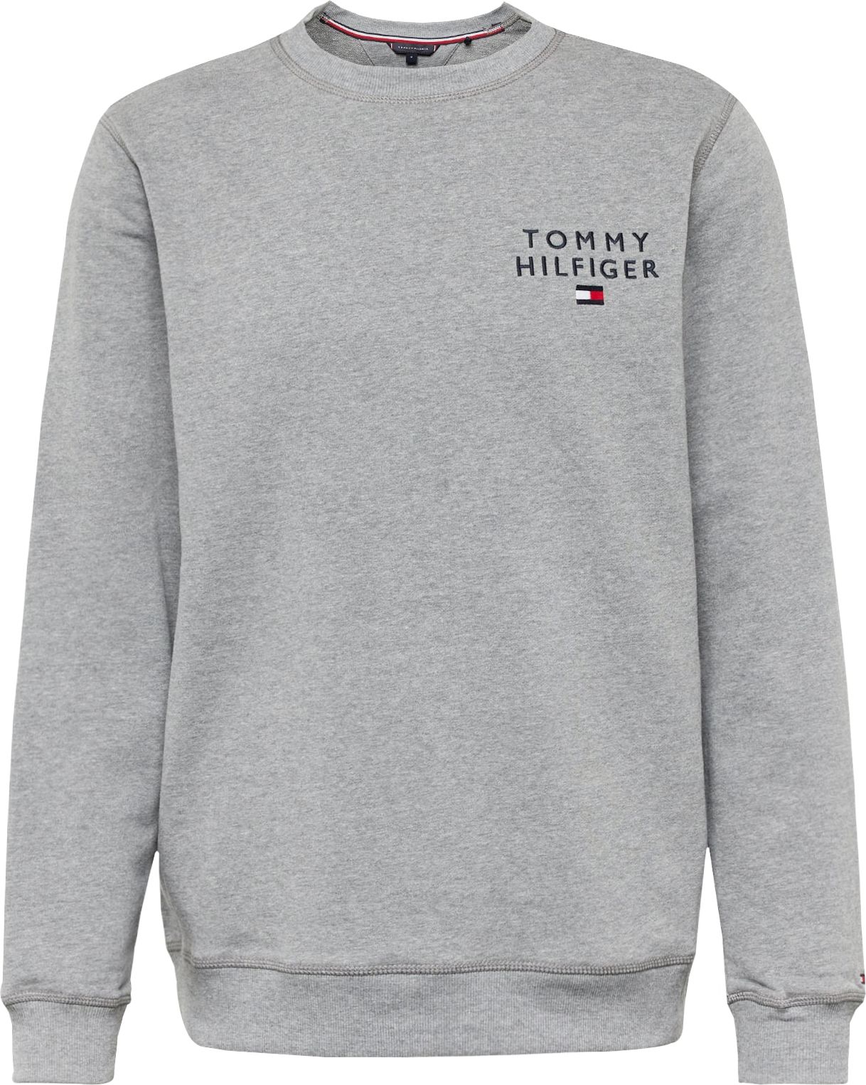 Mikina Tommy Hilfiger Underwear námořnická modř / šedý melír / červená / bílá