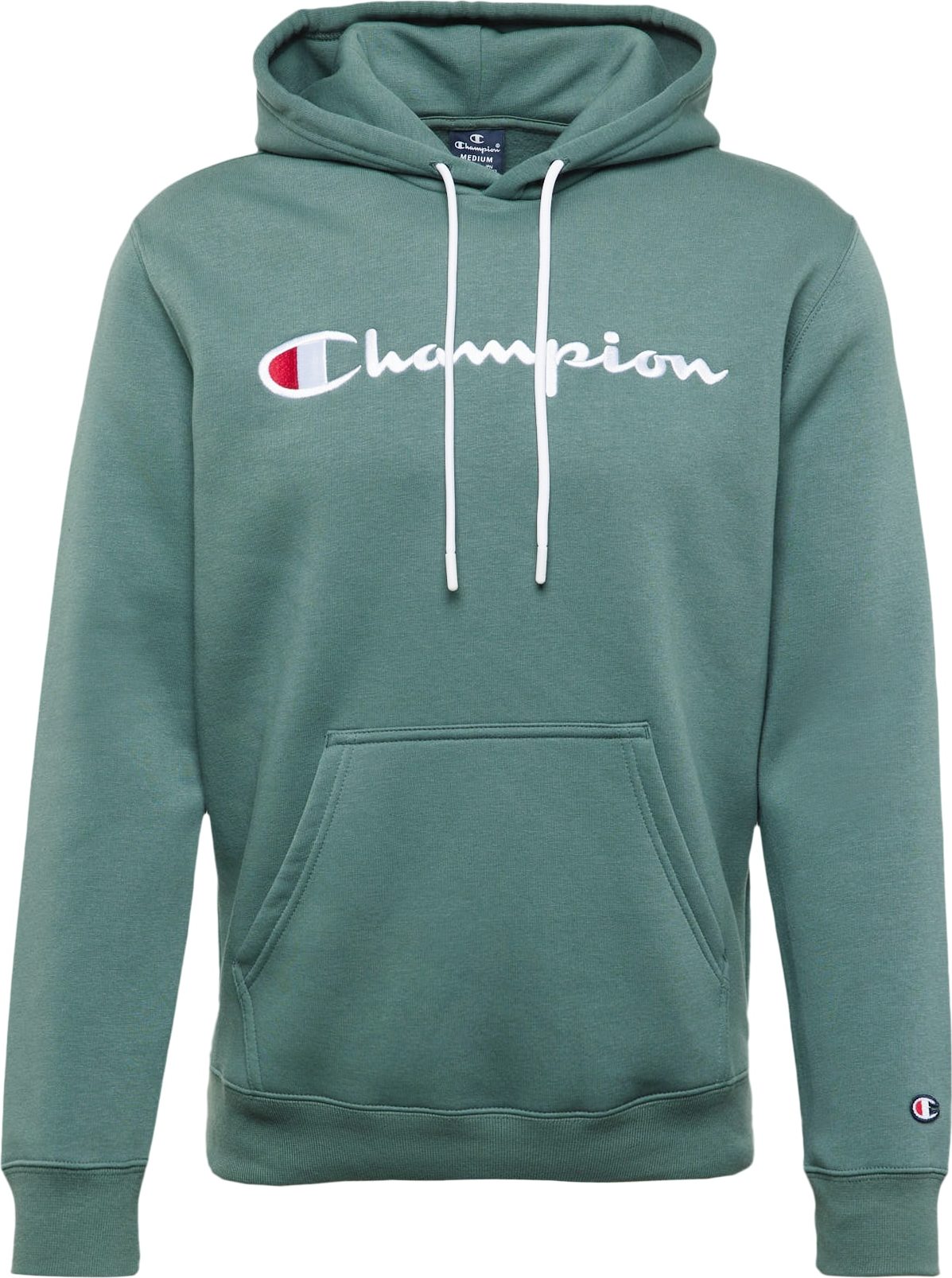 Mikina Champion Authentic Athletic Apparel smaragdová / červená / bílá